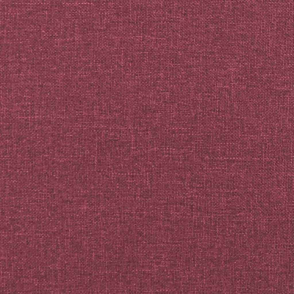 Coussins traversins 2 pièces bordeaux Ø 15 x 40 cm tissu