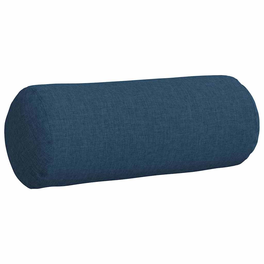 Traversins 2 pièces bleu Ø 15 x 40 cm tissu