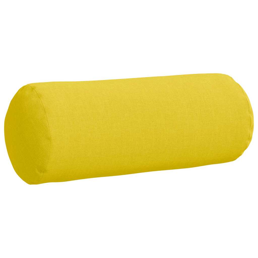 Traversins 2 pièces Jaune clair Ø 15 x 40 cm Tissu