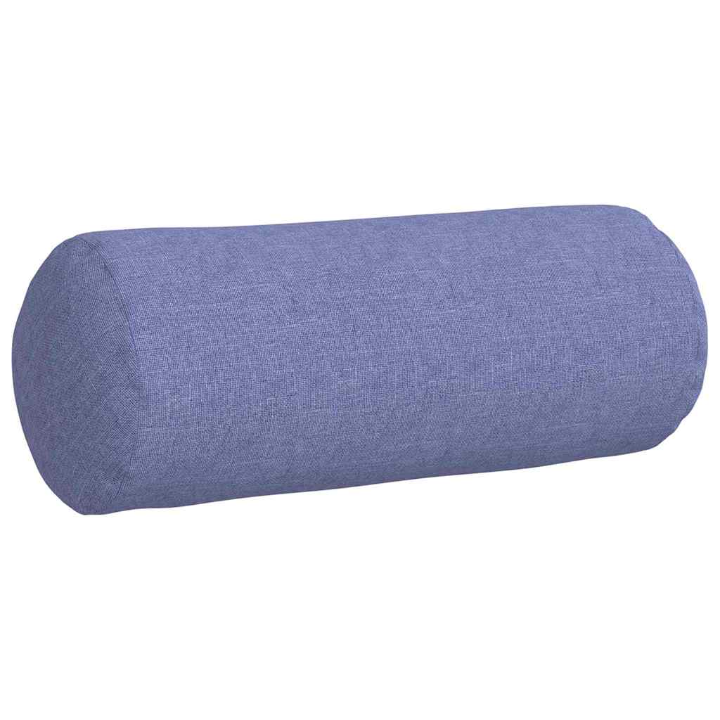 Bolsterkissen 2 Stück Jeans blau Ø 15 x 40 cm Stoff