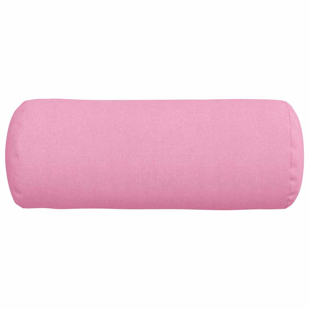 Traversins 2 pièces Rose Ø 15 x 40 cm Tissu