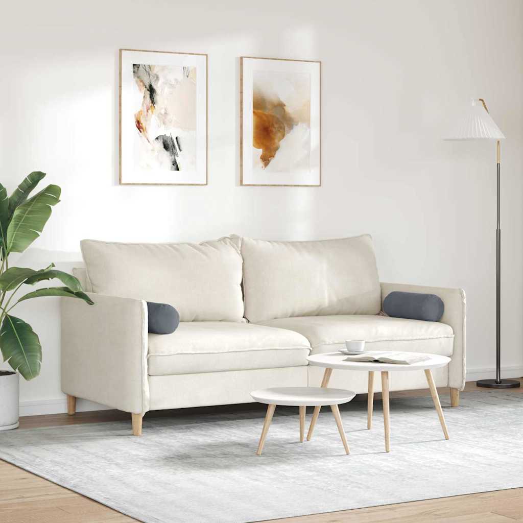 Traversin 2 pièces gris foncé Ø 15 x 40 cm en velours côtelé