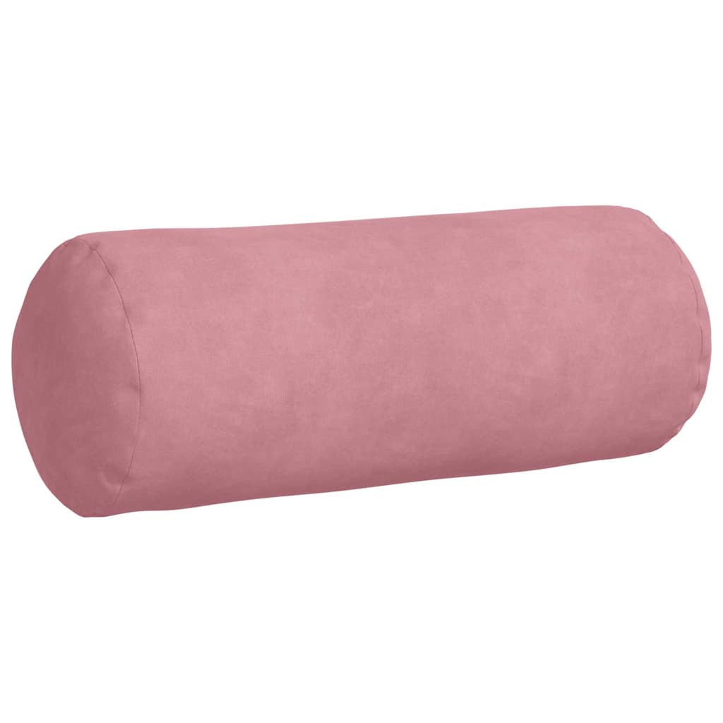 Bolster Cushions 2 Pieces Pink Ø 15 x 40 cm Corduroy Fabric