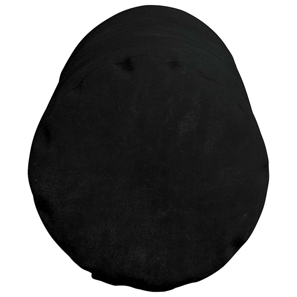Bolster Cushions 2 Pieces Black Ø 15 x 40 cm Microfiber Fabric