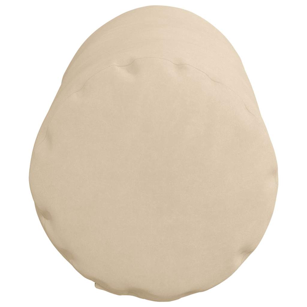 Traversins 2 pièces crème Ø 15 x 40 cm tissu microfibre
