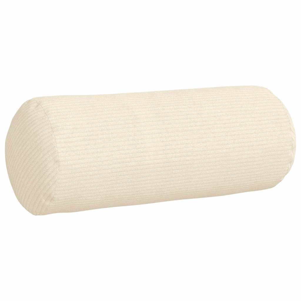 Traversin 2 pièces Crème Ø 15 x 40 cm Tissu côtelé