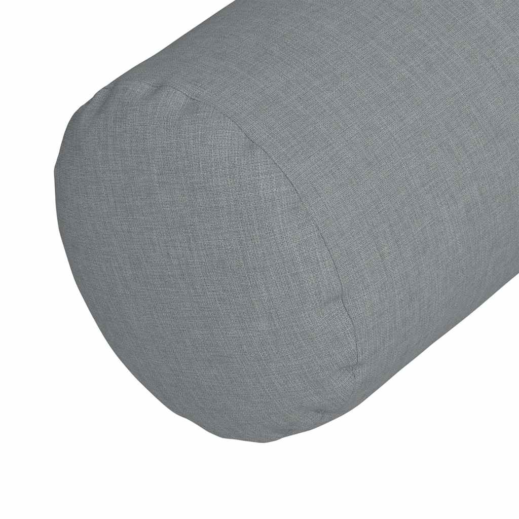 Traversins 2 pièces Gris clair Ø 25 x 70 cm Tissu