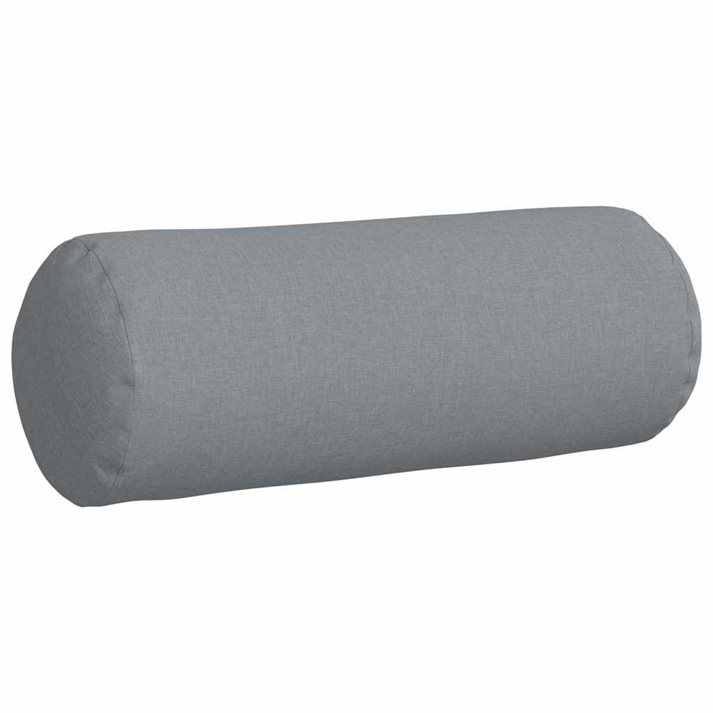 Traversins 2 pièces Gris clair Ø 25 x 70 cm Tissu
