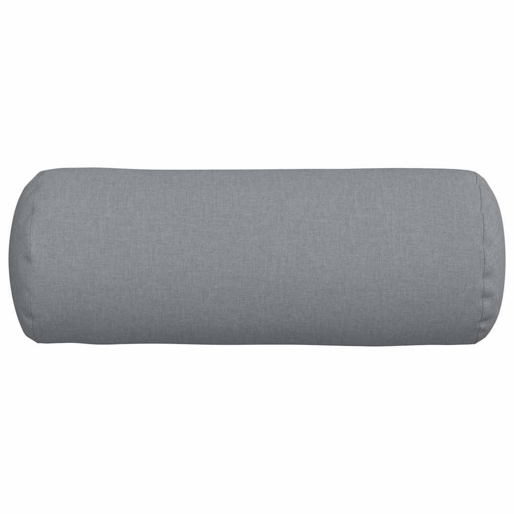 Traversins 2 pièces Gris clair Ø 25 x 70 cm Tissu