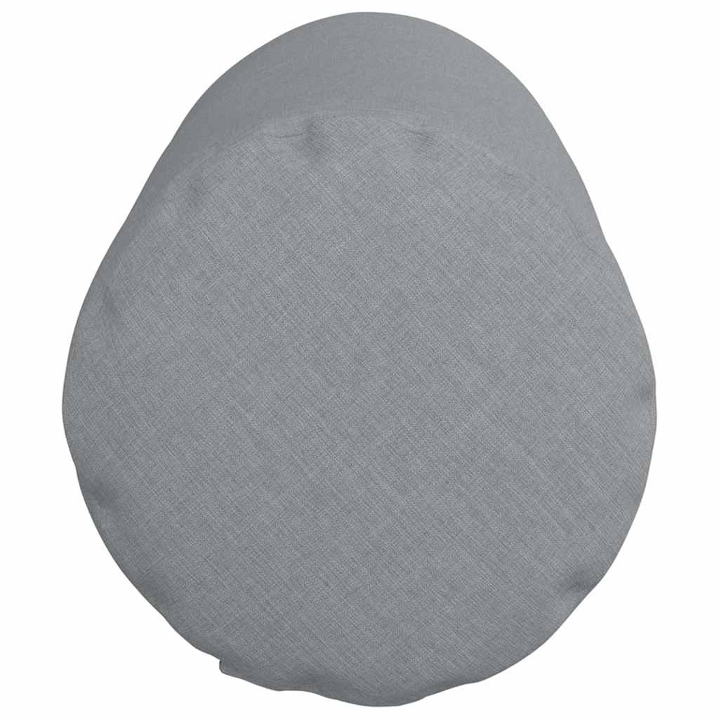 Traversins 2 pièces Gris clair Ø 25 x 70 cm Tissu