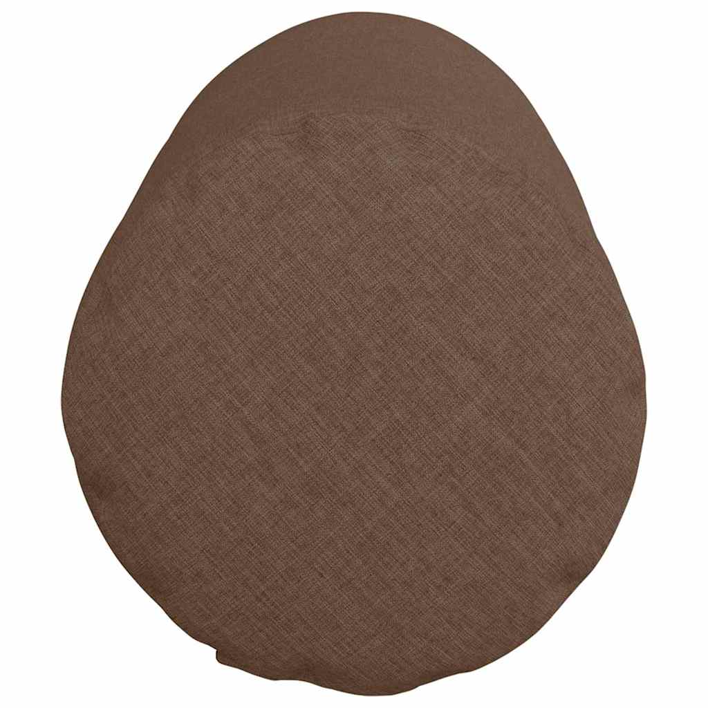 Traversin 2 pièces marron Ø 25 x 70 cm tissu