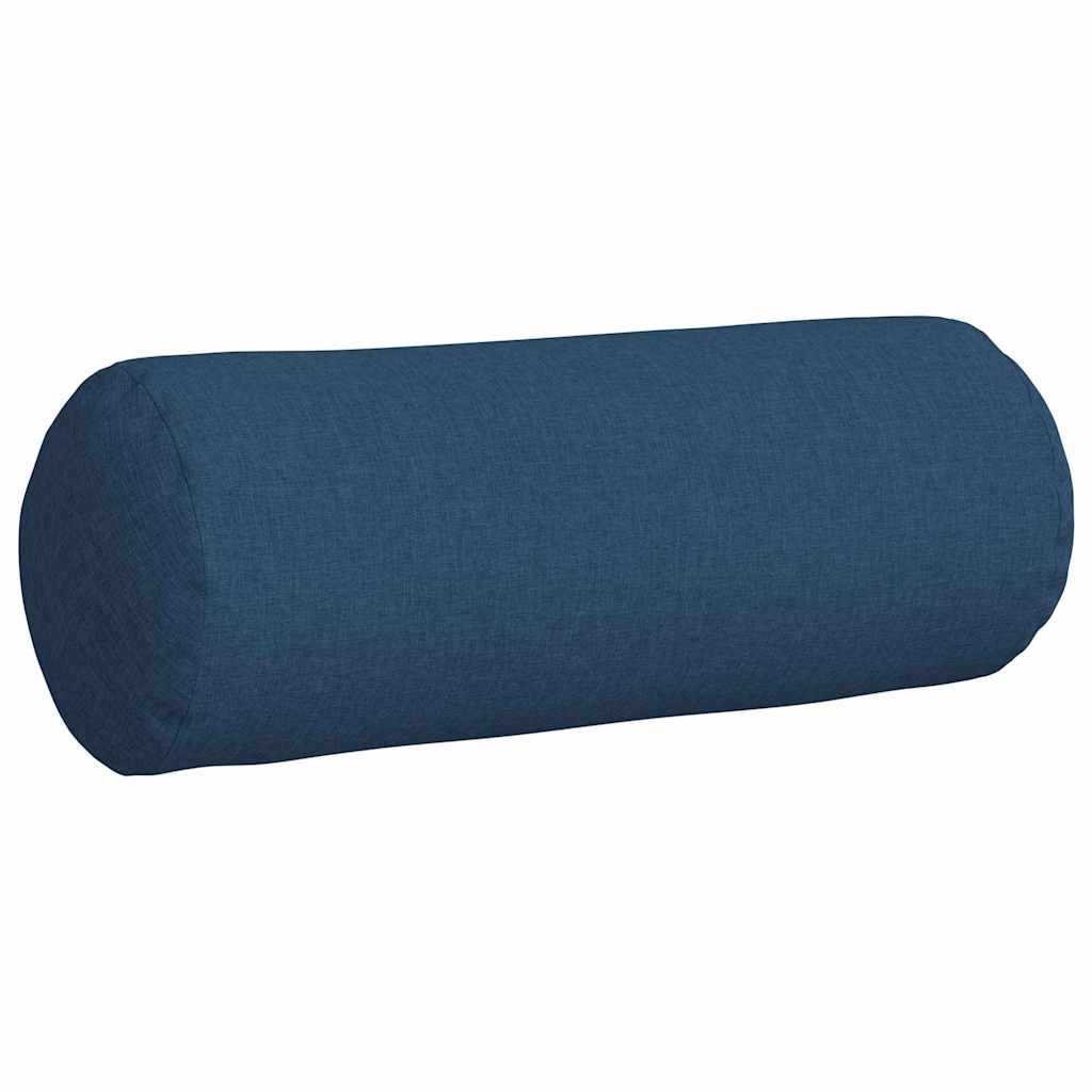 Traversins 2 pièces Bleu Ø 25 x 70 cm Tissu