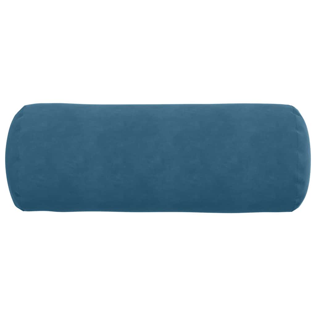 Bolster Pillows 2 Pieces Blue Ø 25 x 70 cm Corduroy Fabric