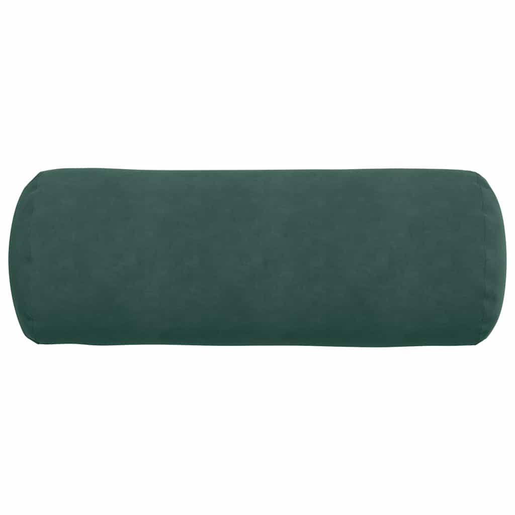Bolster Pillows 2 Pieces Dark Green Ø 25 x 70 cm Corduroy Fabric