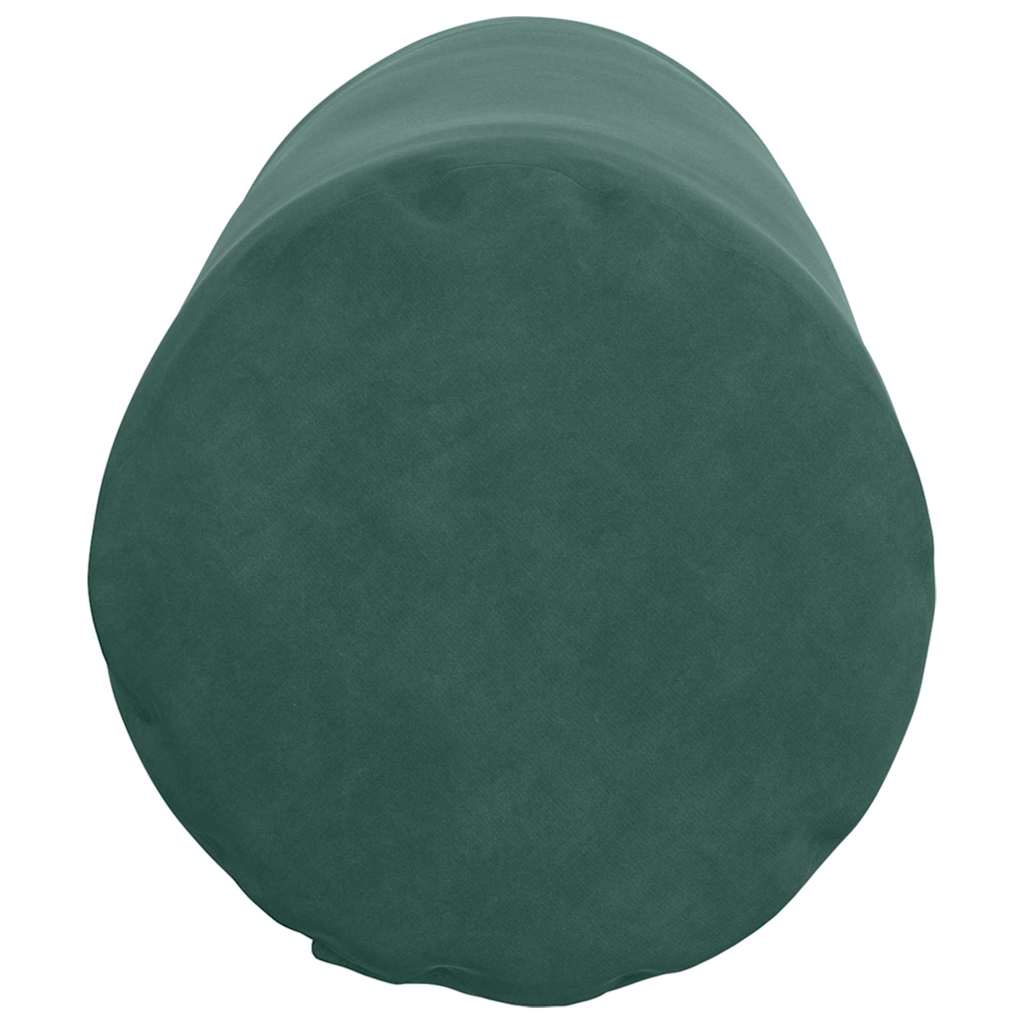 Bolster Pillows 2 Pieces Dark Green Ø 25 x 70 cm Corduroy Fabric