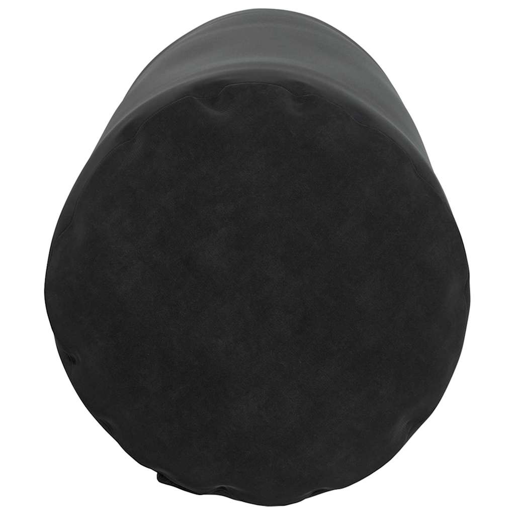 Coussins traversins 2 pièces Noir Ø 25 x 70 cm Velours côtelé