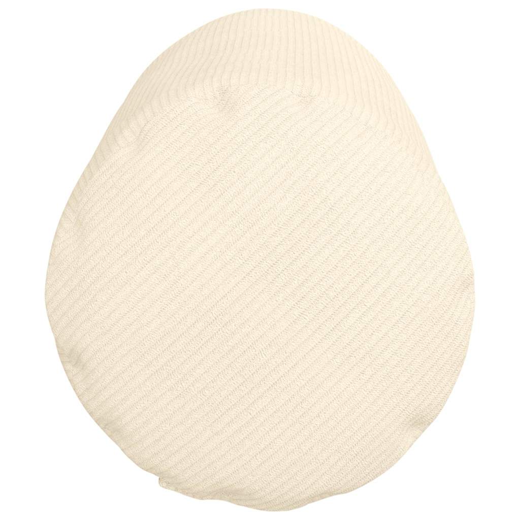 Traversin 2 pièces crème Ø 25 x 70 cm velours côtelé