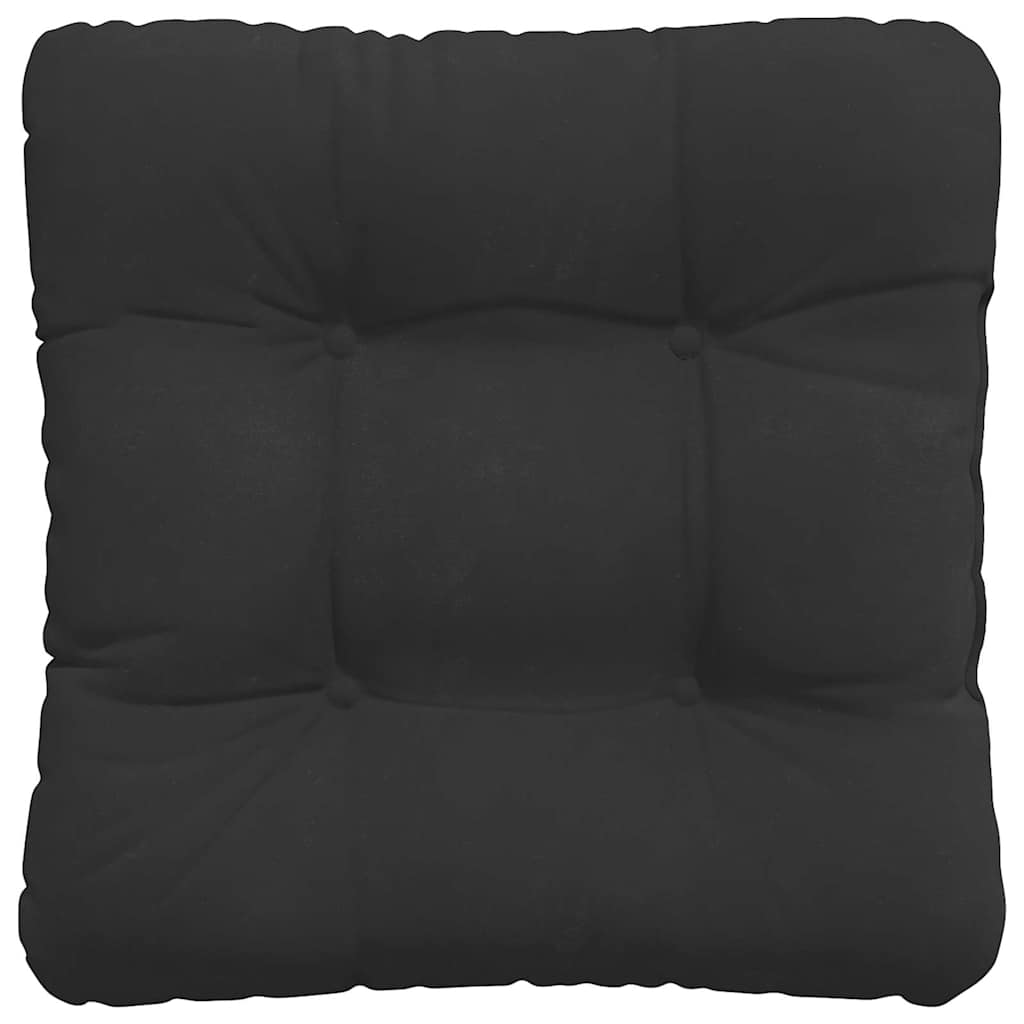 Seat Cushions 4 pcs Black 45 x 45 cm Microfiber Fabric