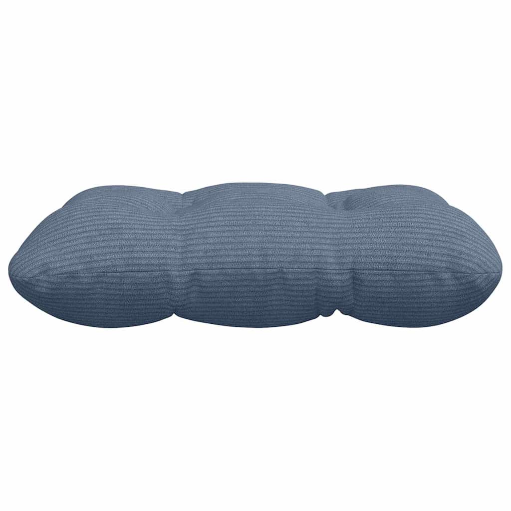 Seat Cushions 4 pcs Blue 45 x 45 cm Corduroy