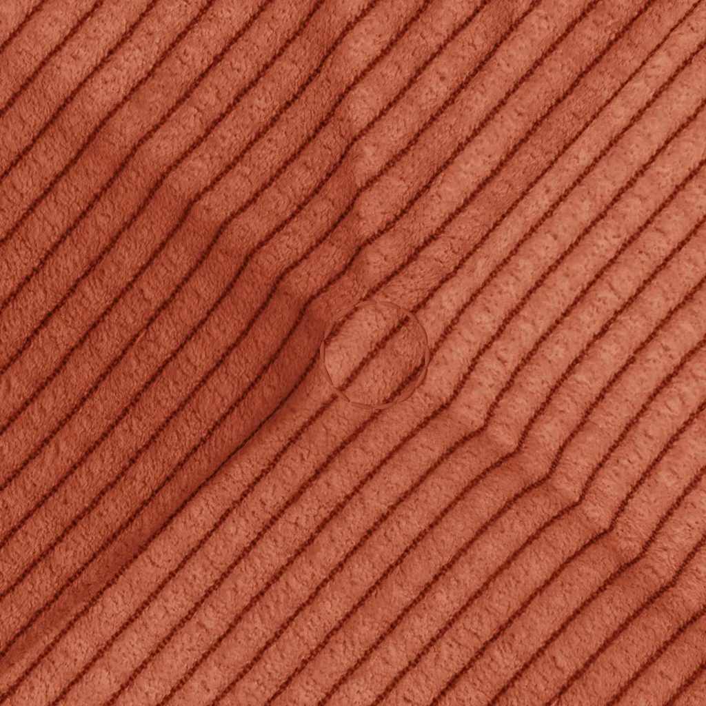 Coussins de chaise 4 pièces Rouge-Orange 45 x 45 cm Velours côtelé