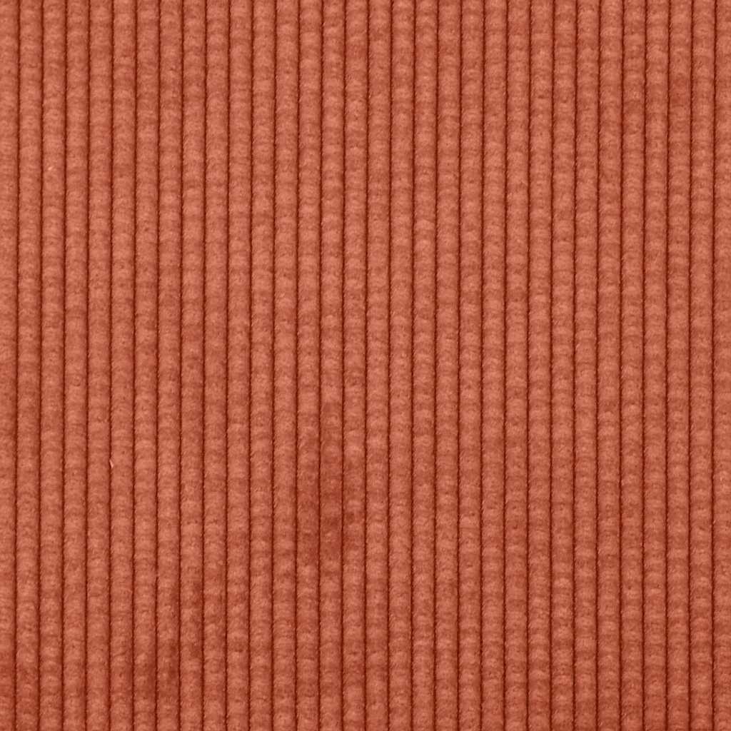 Coussins de chaise 4 pièces Rouge-Orange 45 x 45 cm Velours côtelé