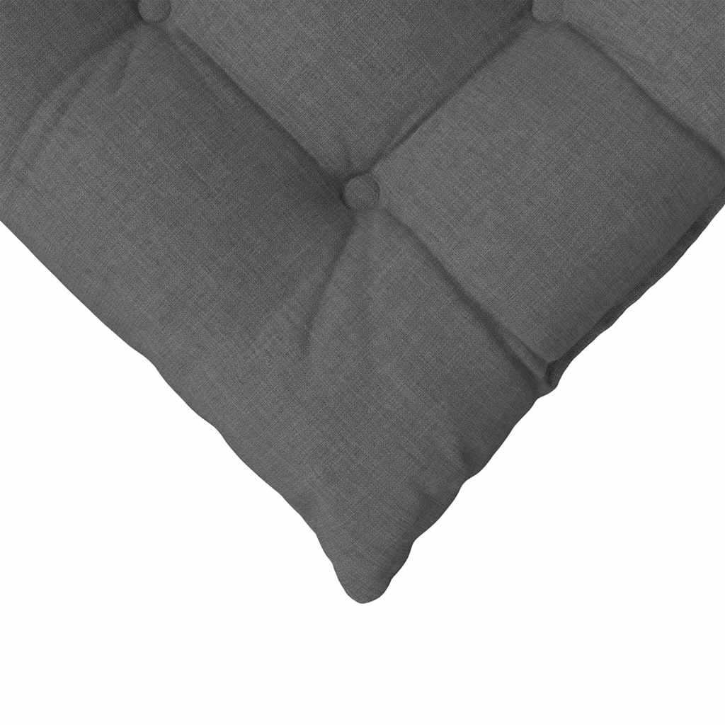 Coussins d'assise 4 pcs Gris foncé 40 x 40 x 6 cm Tissu