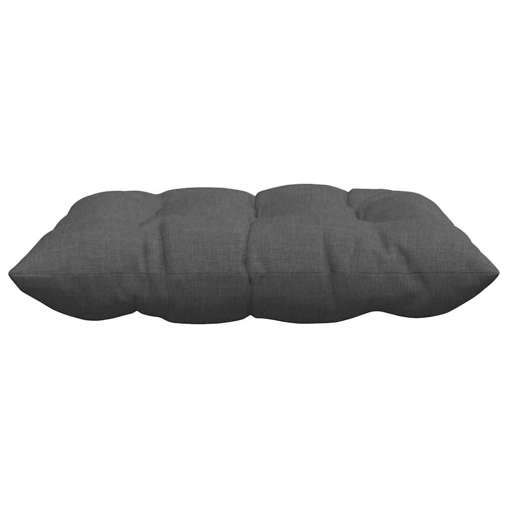 Coussins d'assise 4 pcs Gris foncé 40 x 40 x 6 cm Tissu