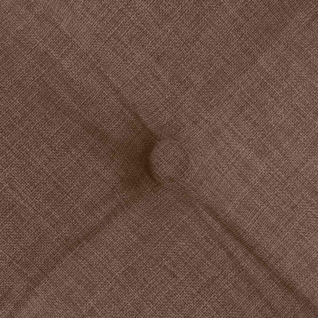 Seat Cushions 4 pcs Brown 40 x 40 x 6 cm Fabric