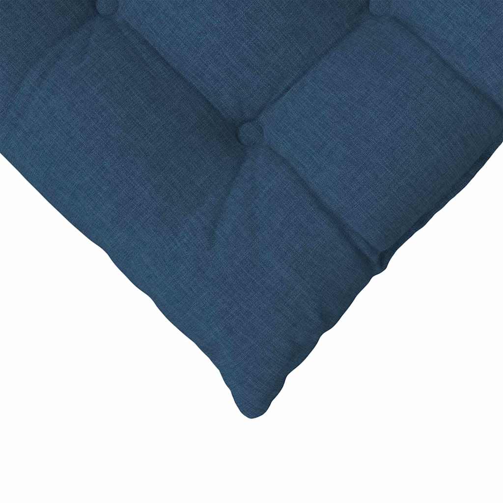 Sitzkissen 4 pcs Blau 40 x 40 x 6 cm Stoff