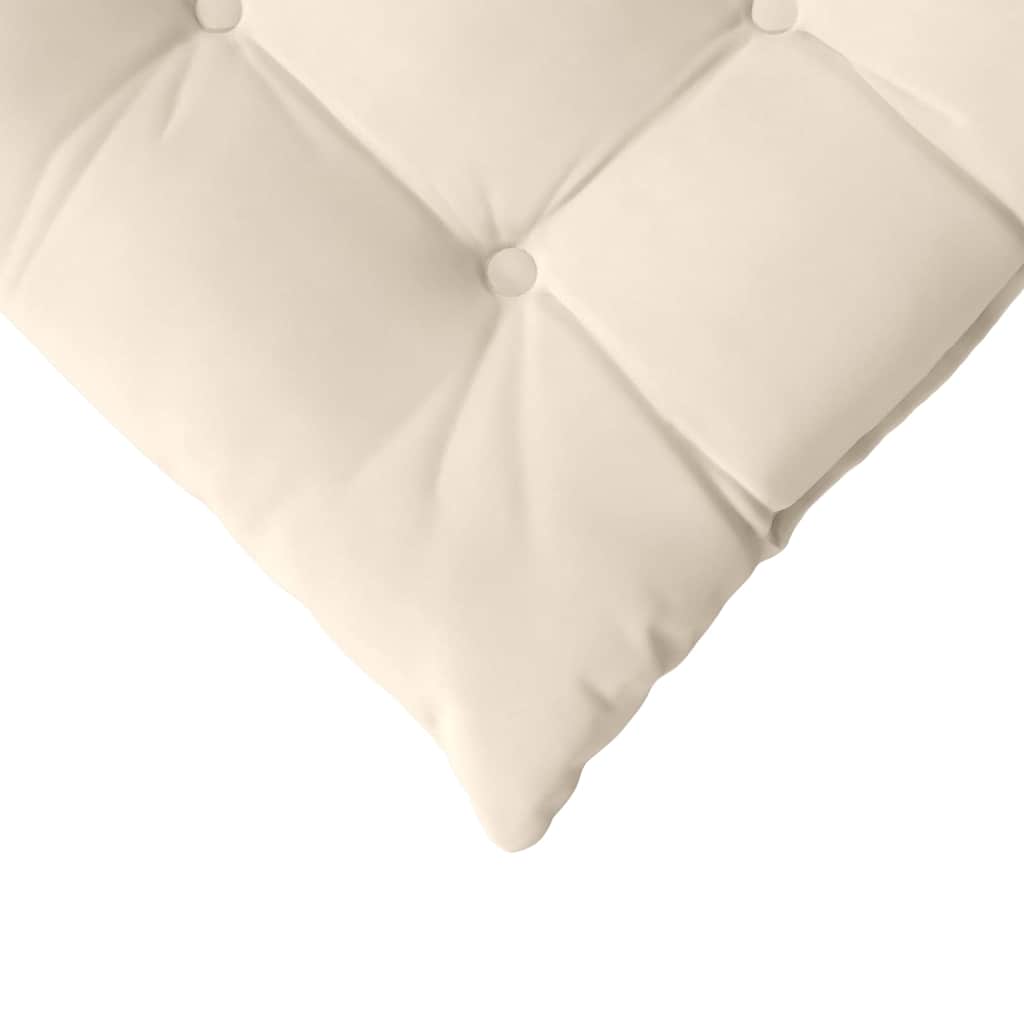 Coussins de chaise 4 pcs Beige 40 x 40 x 6 cm Microfibre