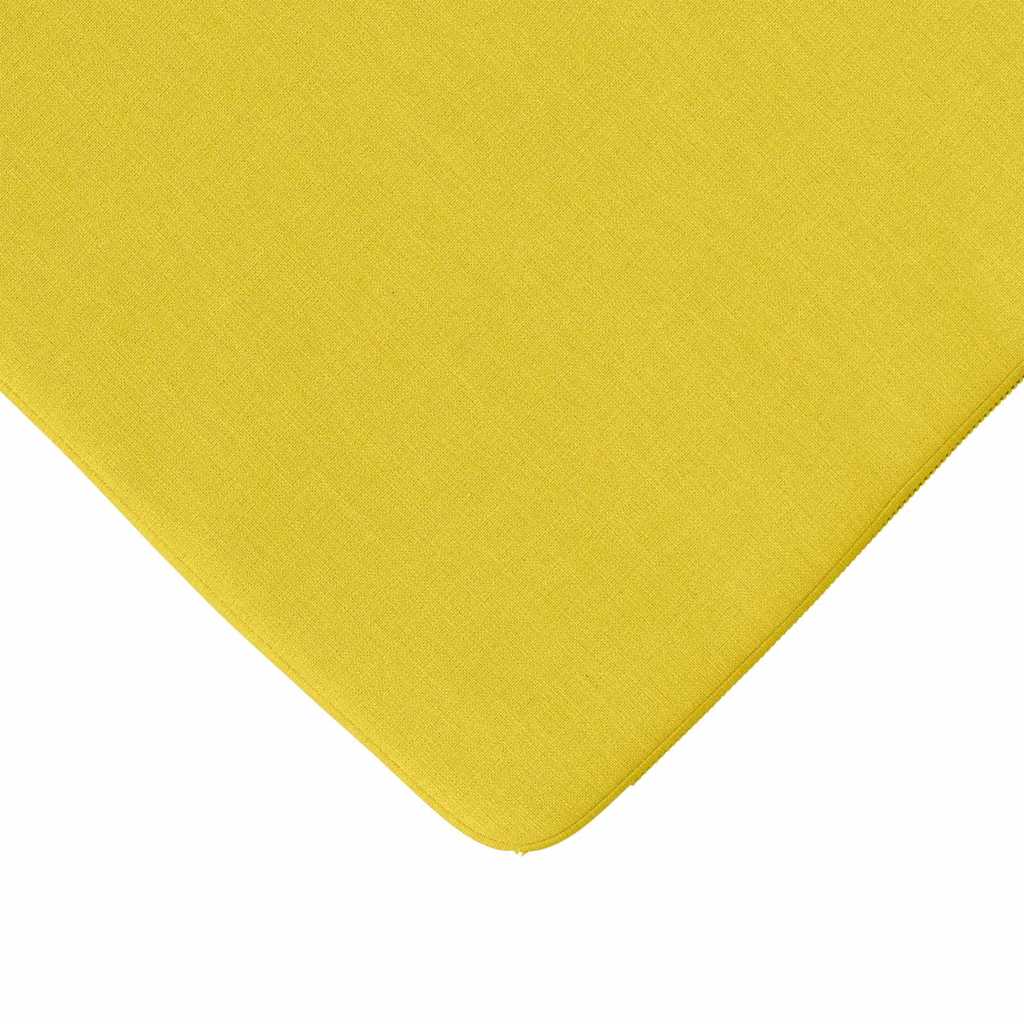 Coussins de chaise 4 pcs Jaune clair 40 x 40 x 3 cm Tissu