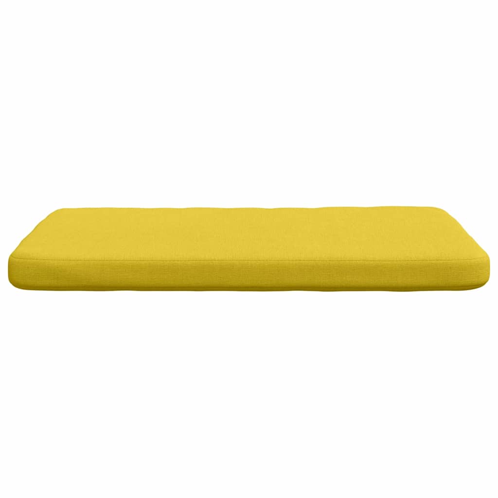 Coussins de chaise 4 pcs Jaune clair 40 x 40 x 3 cm Tissu