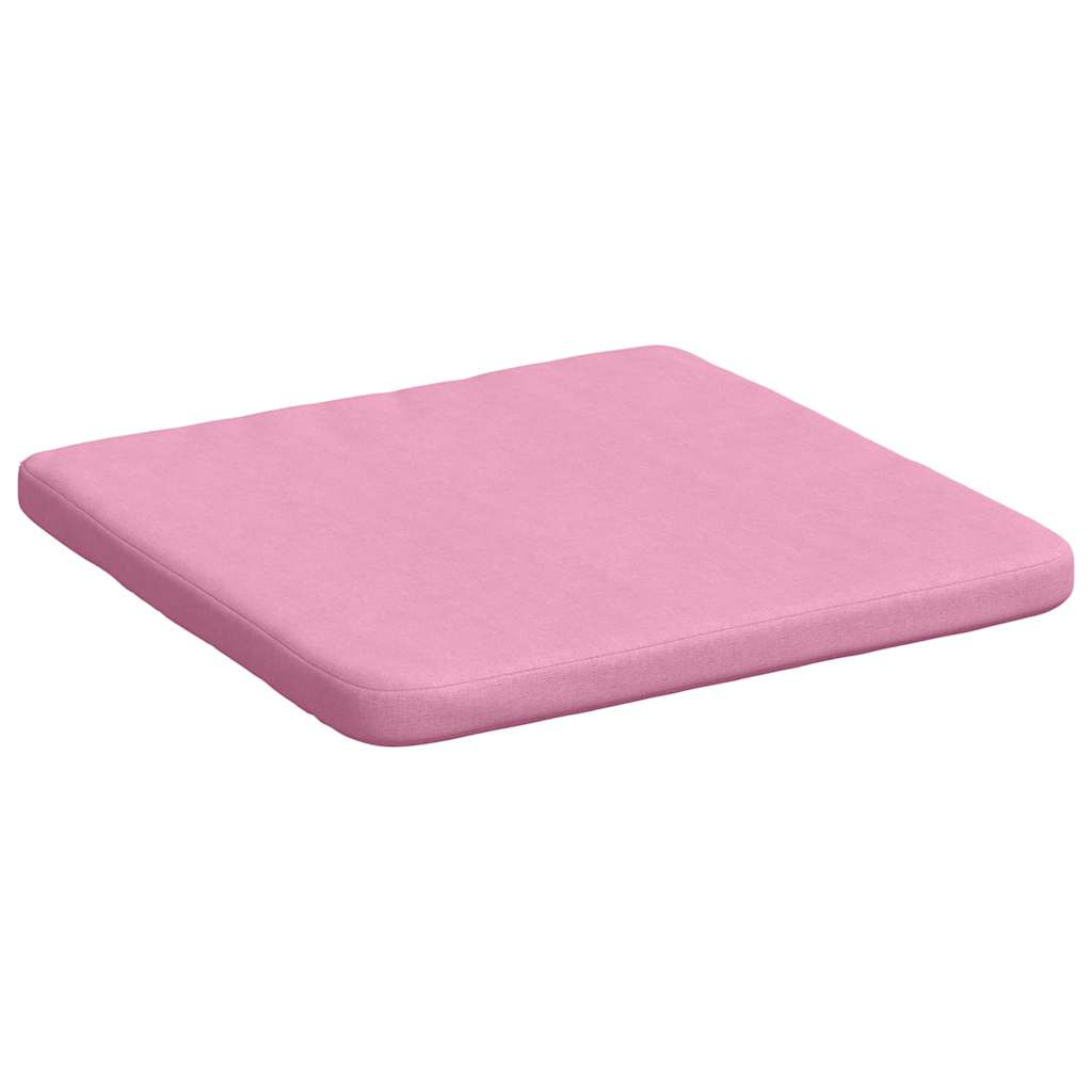 Coussins de chaise 4 pièces roses 40 x 40 x 3 cm tissu
