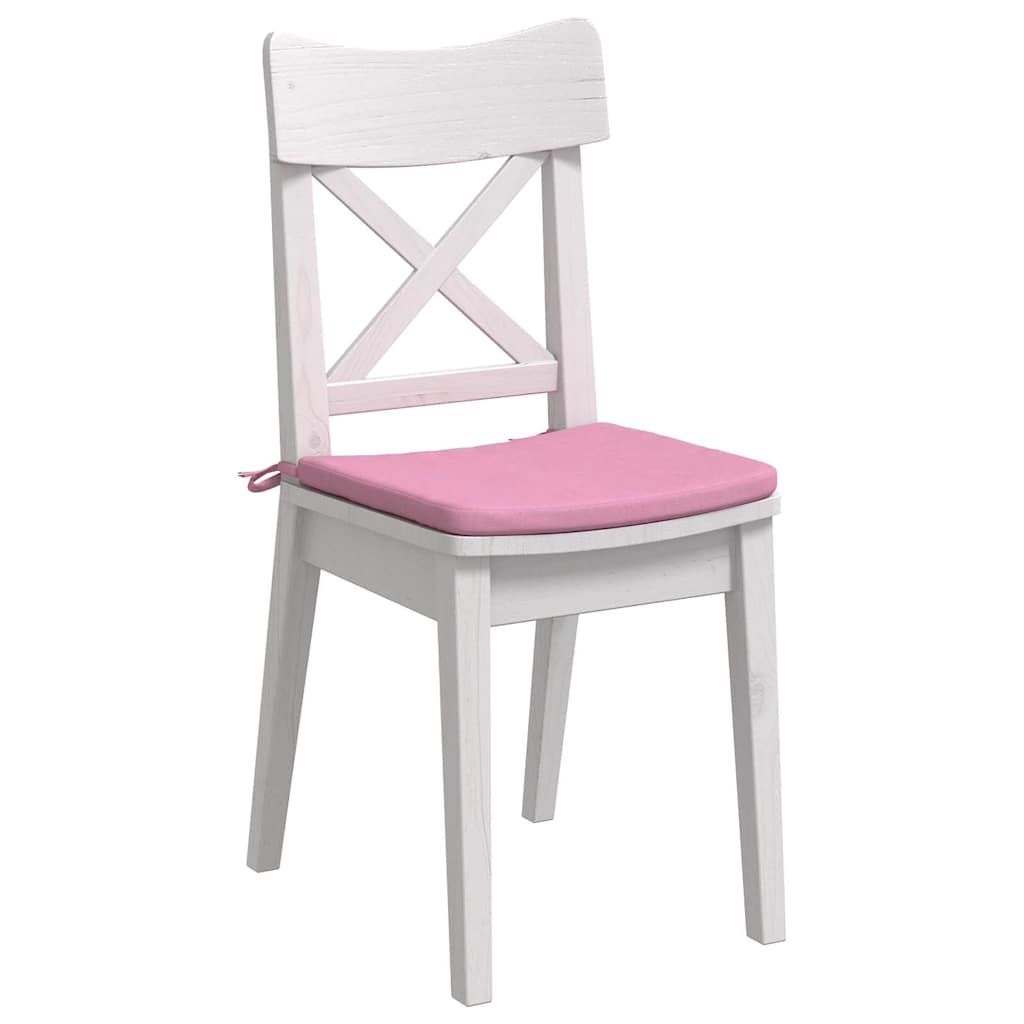 Coussins de chaise 4 pièces roses 40 x 40 x 3 cm tissu