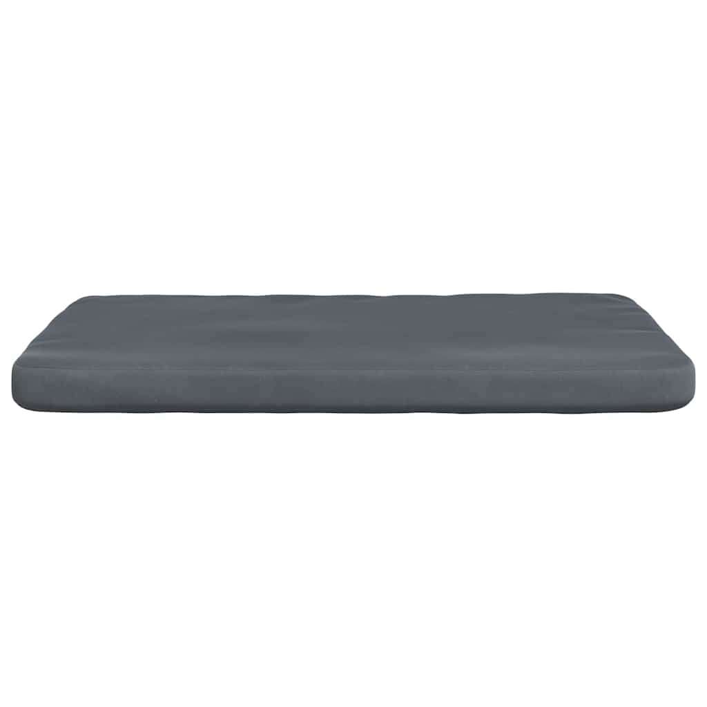 Coussins de chaise 4 pcs Gris foncé 40 x 40 x 3 cm Velours