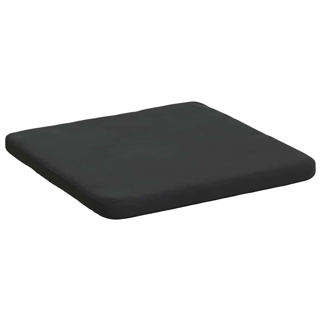 Seat Cushions 4 pcs Black 40 x 40 x 3 cm Velvet