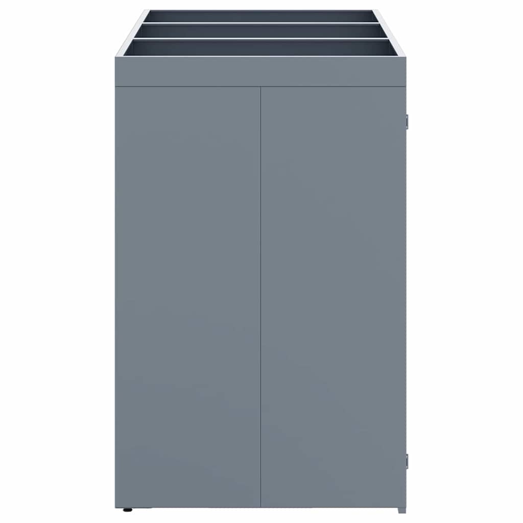 Waste container enclosure for 3 bins Light Grey 204 x 77.5 x 121.5 cm