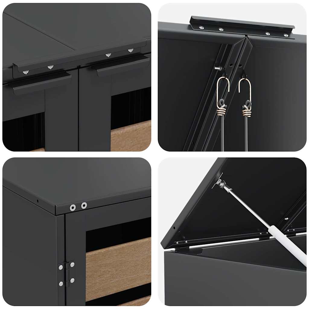 Bin for 4 Containers 272 x 77.5 x 115.5 cm Steel