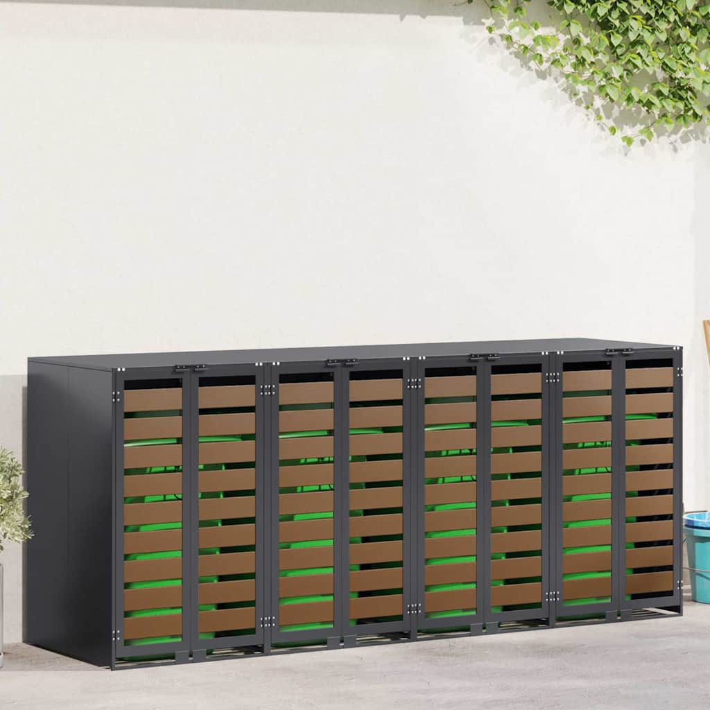 Bin for 4 Containers 272 x 77.5 x 115.5 cm Steel