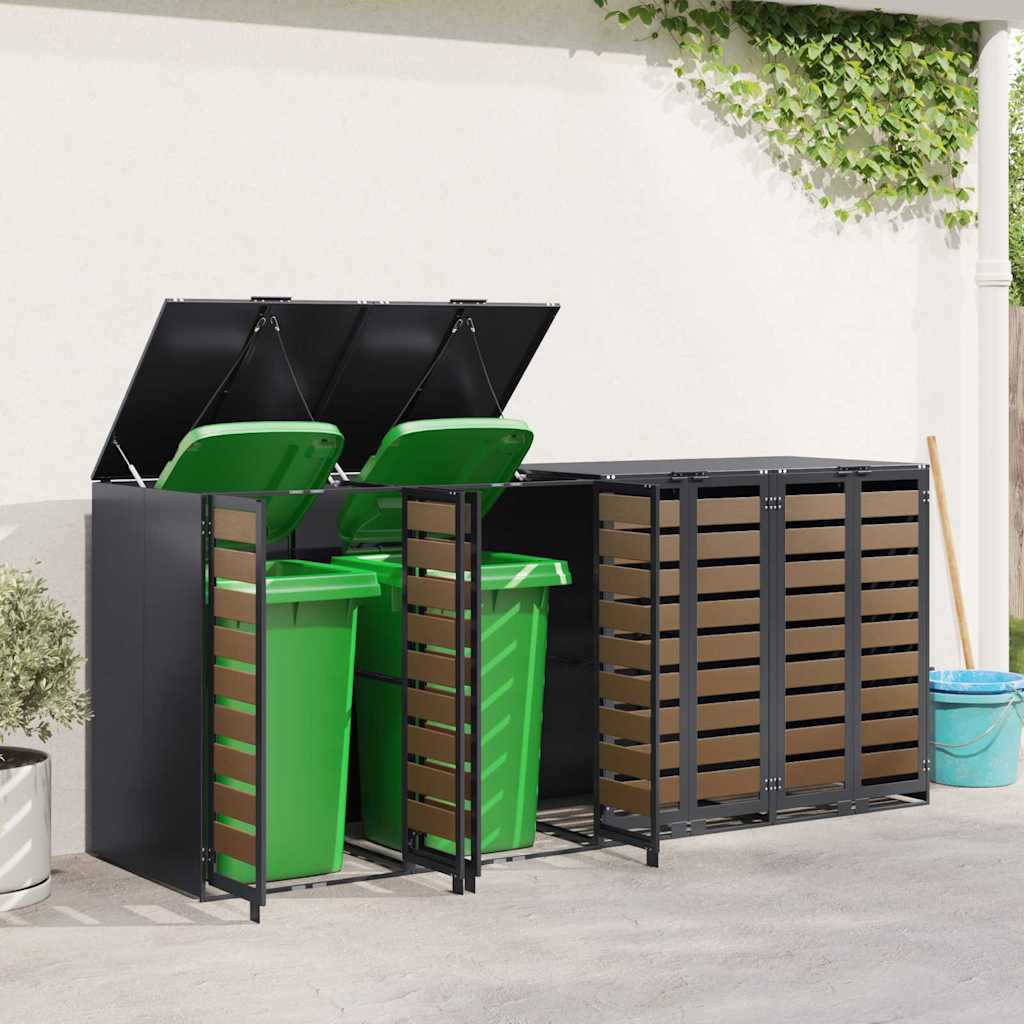 Bin for 4 Containers 272 x 77.5 x 115.5 cm Steel