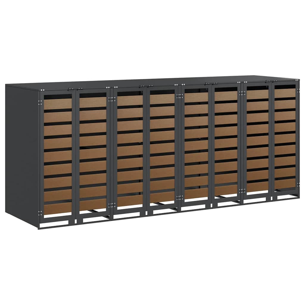 Bin for 4 Containers 272 x 77.5 x 115.5 cm Steel