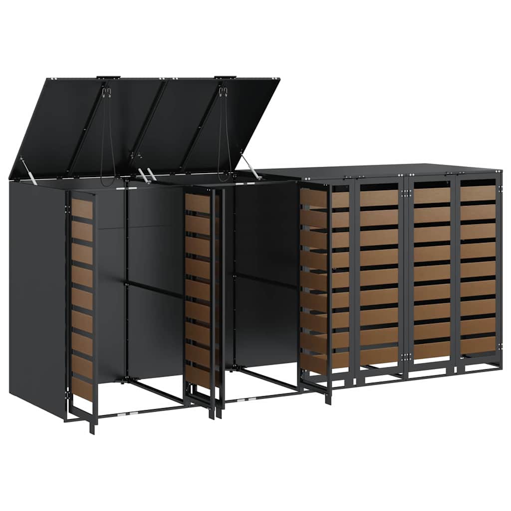 Bin for 4 Containers 272 x 77.5 x 115.5 cm Steel