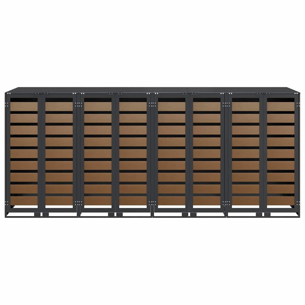 Bin for 4 Containers 272 x 77.5 x 115.5 cm Steel