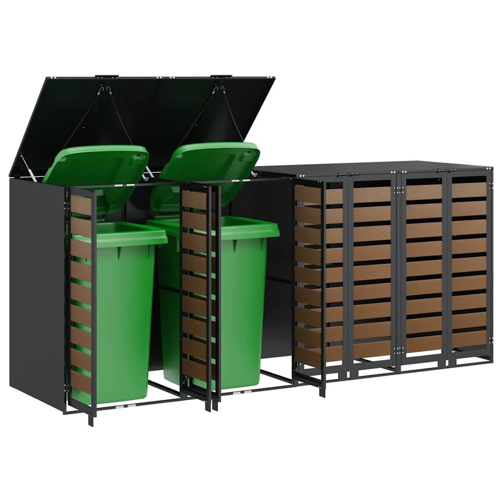 Bin for 4 Containers 272 x 77.5 x 115.5 cm Steel