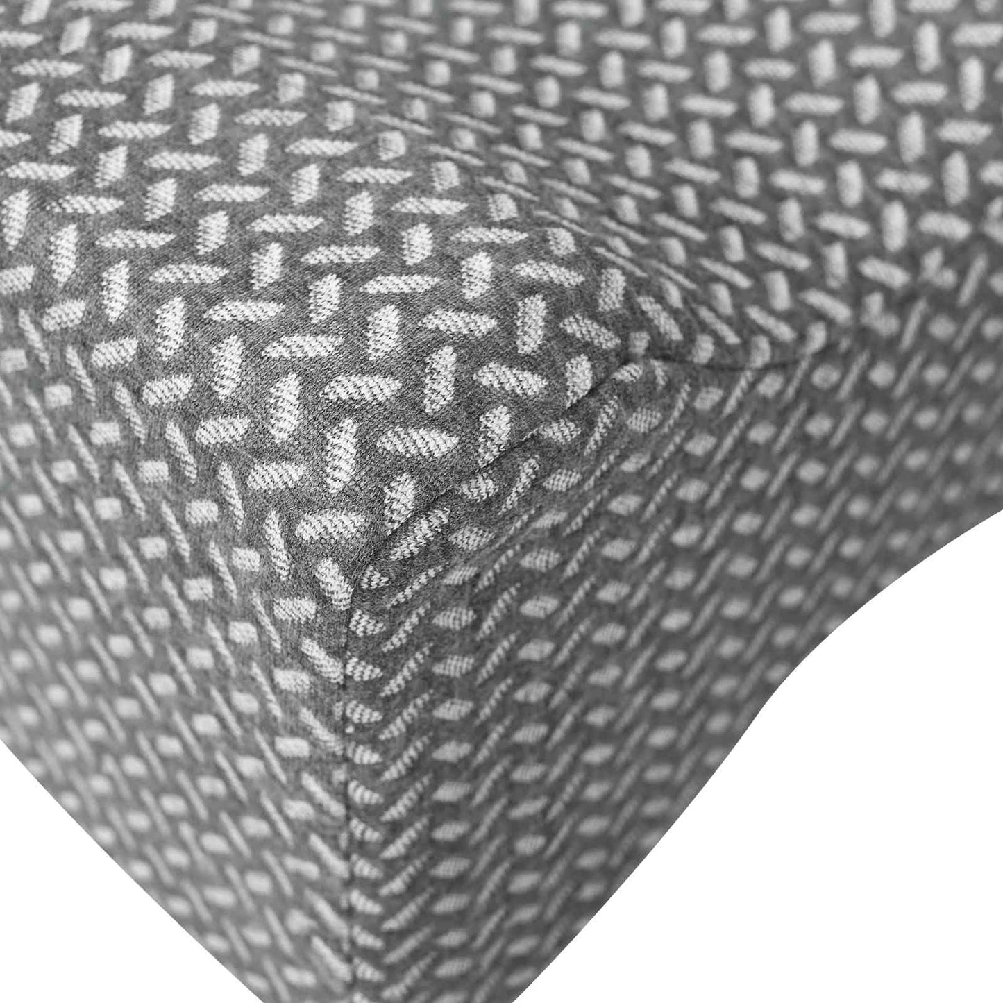 Knierolle Einfarbig Grau 26 x 21,5 x 15 cm Polyester