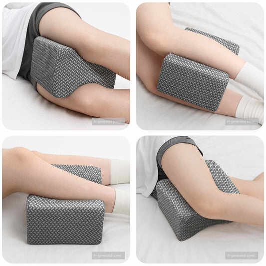 Knierolle Einfarbig Grau 26 x 21,5 x 15 cm Polyester