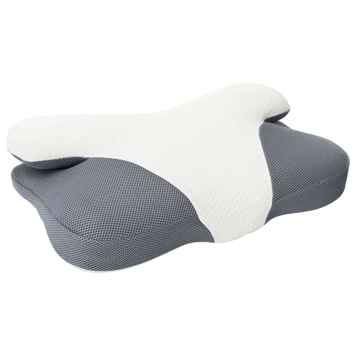 Nackenstützkissen mit Kissen Weiß 57 x 36 x 13 cm Polyester