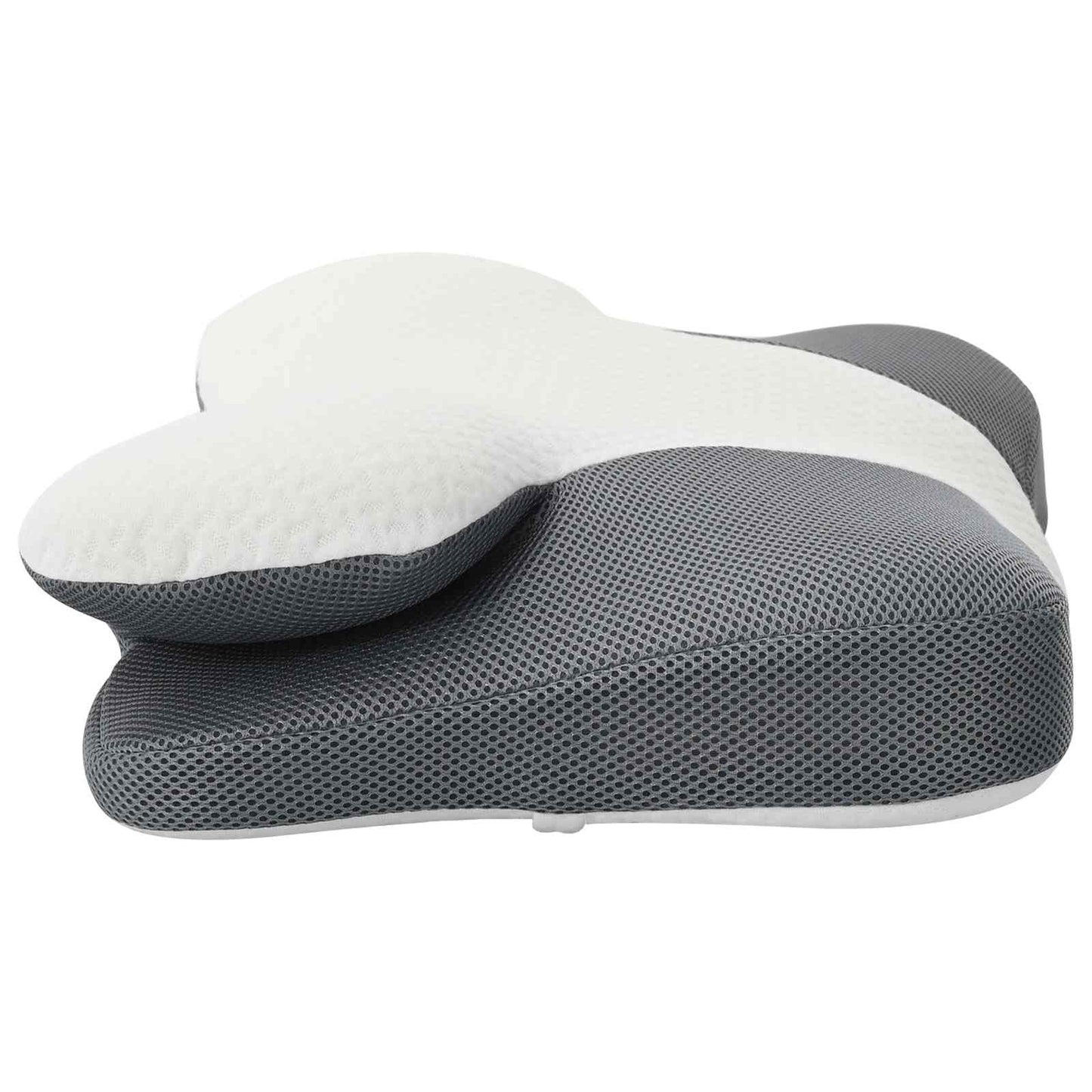 Nackenstützkissen mit Kissen Weiß 57 x 36 x 13 cm Polyester