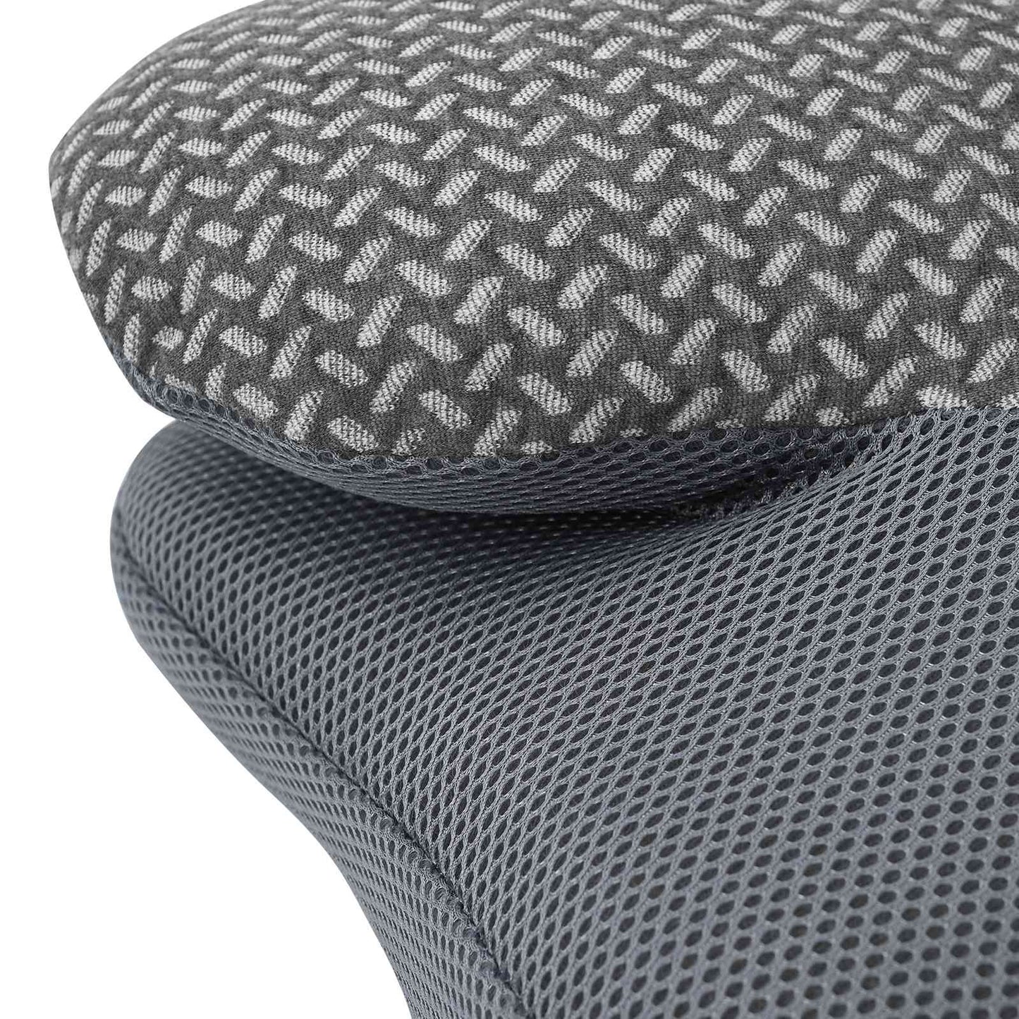 Nackenstützkissen mit Kissen Grau 58 x 36 x 13 cm Polyester