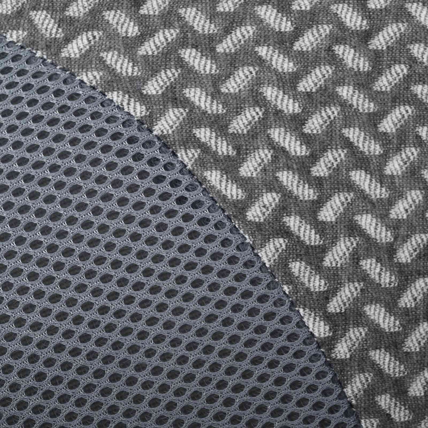 Nackenstützkissen mit Kissen Grau 58 x 36 x 13 cm Polyester